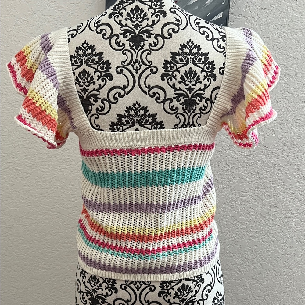 Colorful Striped Knit Top - Picture 3 of 4